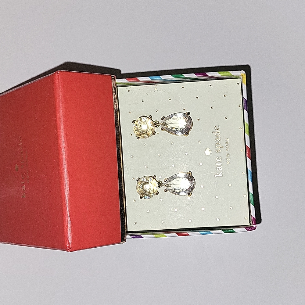 NWT/NIB Kate Spade 14k gold dangle earrings Gift Set